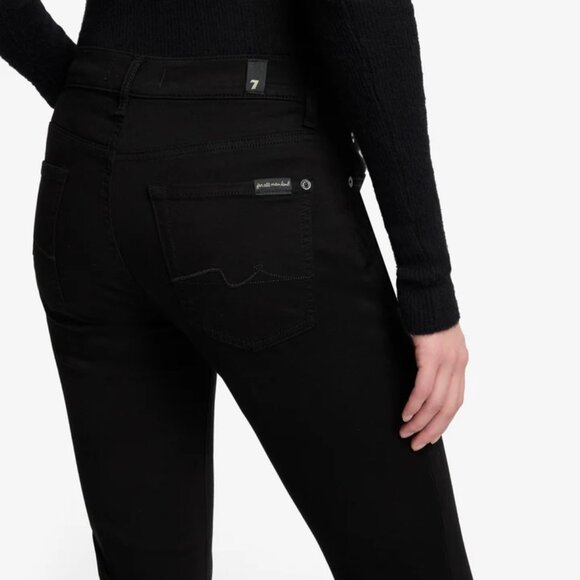 7 For All Mankind Blair B(Air) $188 Stretch Bootcut Jeans Black Worn once! - Picture 1 of 8